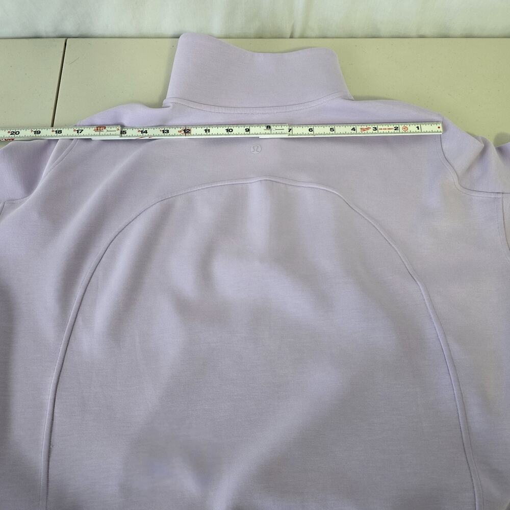 Lululemon Cropped Half Zip Women's 14 Lavender Purple - Picture 8 of 12